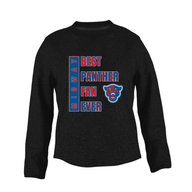 Midway Panthers Head Best Panther Fan Women's Sweatshirt