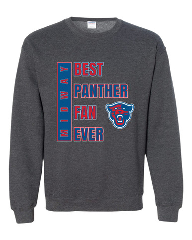Midway Panthers Head Best Panther Fan Men's Sweatshirt