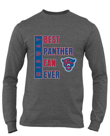 Midway Panthers Head Best Panther Fan Men's LS T-Shirt