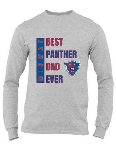 Midway Panthers Head Best Panther Dad Men's Premium LS T-Shirt