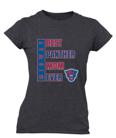 Midway Panthers Head Best Panther Mom Women's Premium SS T-Shirt
