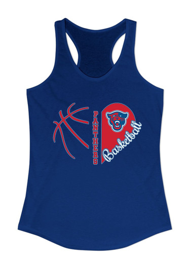 Midway Panthers Head Heart Basketball Women's Tank Top