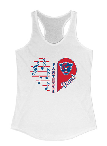 Midway Panthers Head Heart Band Women's Tank Top