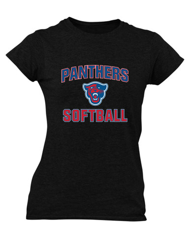 Midway Panthers Head Softball #1 Women's Premium SS T-Shirt