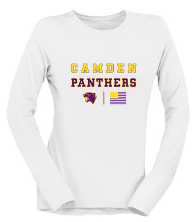 Camden Panthers Spirit Flag Women's Premium LS T-Shirt