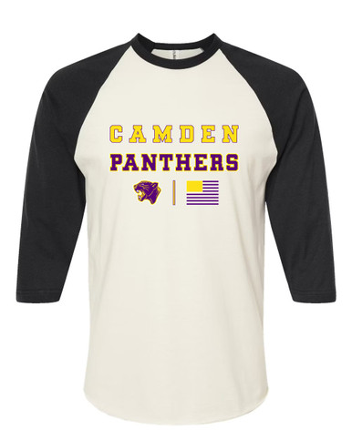 Camden Panthers Spirit Flag Women's Baseball T-Shirt