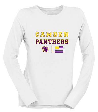 Camden Panthers Spirit Flag Women's LS T-Shirt