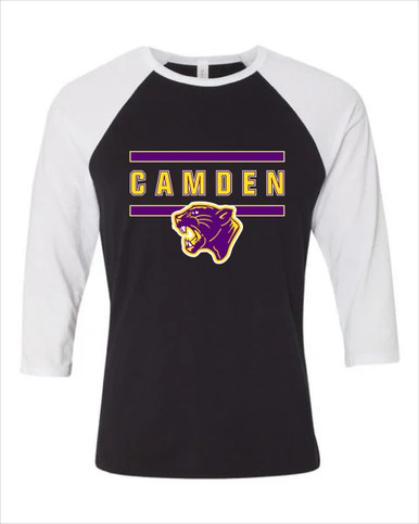 Camden Panthers Mascot #4 Women's Baseball T-Shirt