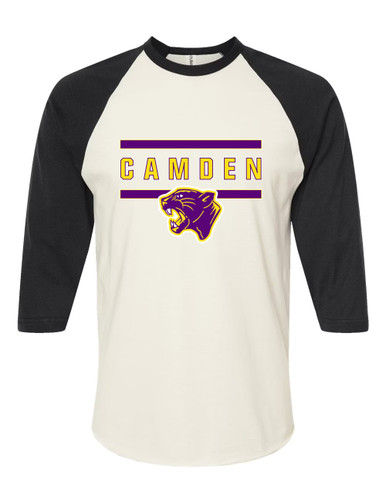 Camden Panthers Mascot #4 Men's Baseball T-Shirt