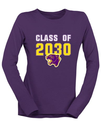 Camden Panthers Class of 2030 Women's LS T-Shirt