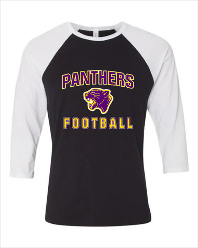 Camden Panthers Football #1 Men's Baseball T-Shirt