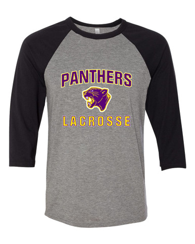 Camden Panthers Lacrosse Men's Baseball T-Shirt