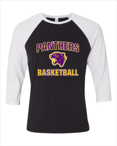 Camden Panthers Basketball #1 Women's Baseball T-Shirt
