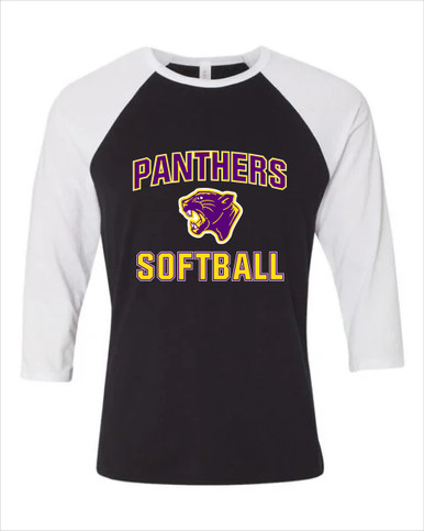 Camden Panthers Softball #1 Women's Baseball T-Shirt