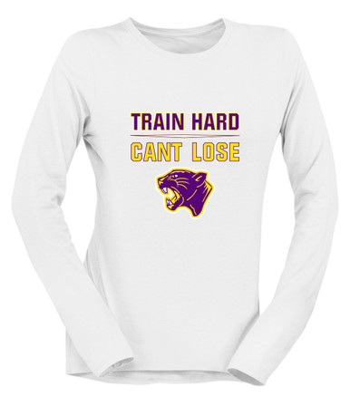 Camden Panthers Train Hard, Can't Lose Women's Premium LS T-Shirt