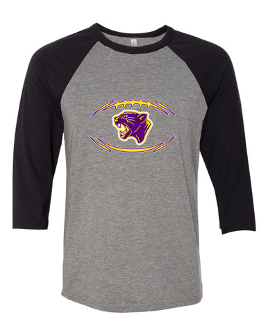 Camden Panthers Football #3 Women's Baseball T-Shirt