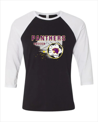 Camden Panthers Soccer #2 Men's Baseball T-Shirt