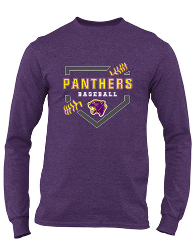 Camden Panthers Baseball #2 Men's LS T-Shirt