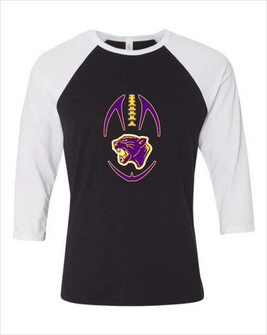 Camden Panthers Football #4 Women's Baseball T-Shirt
