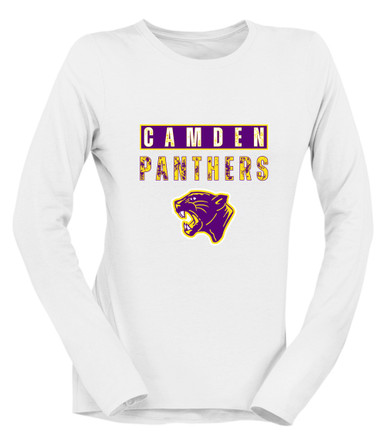 Camden Panthers Mascot #9 Women's Premium LS T-Shirt
