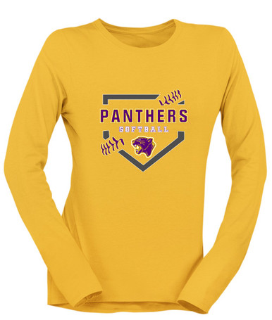 Camden Panthers Softball #2 Women's LS T-Shirt