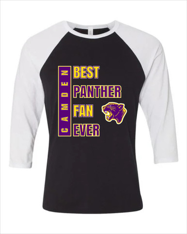 Camden Panthers Best Panther Fan Women's Baseball T-Shirt