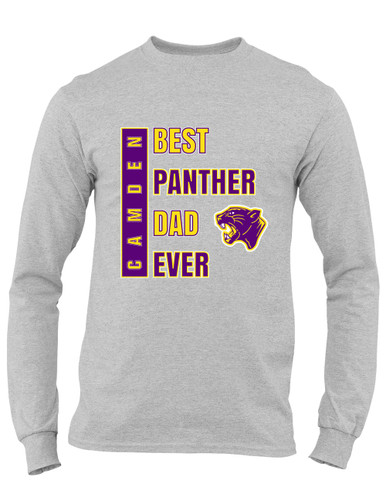 Camden Panthers Best Panther Dad Men's LS T-Shirt