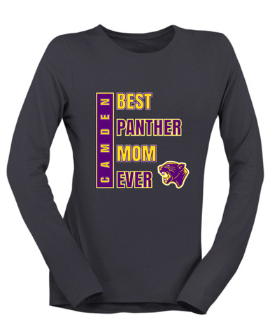 Camden Panthers Best Panther Mom Women's LS T-Shirt
