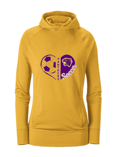 Camden Panthers Heart Soccer Women's Hoodie