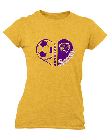 Camden Panthers Heart Soccer Women's SS T-Shirt