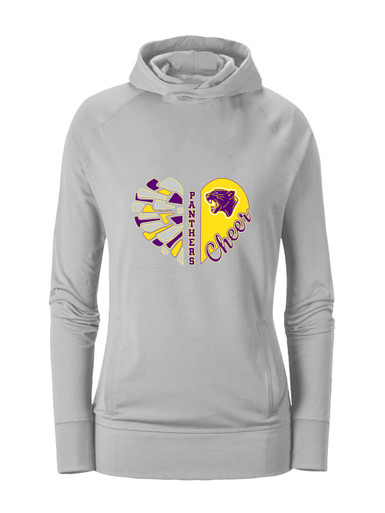 Camden Panthers Heart Cheer Women's Hoodie