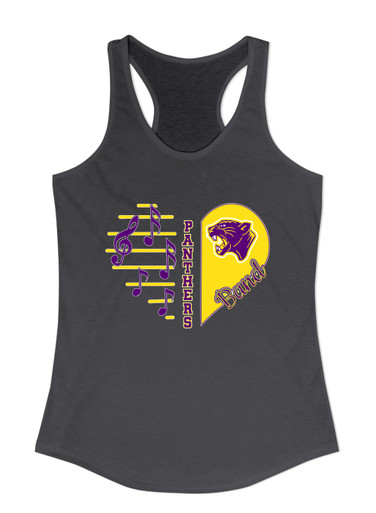Camden Panthers Heart Band Women's Tank Top