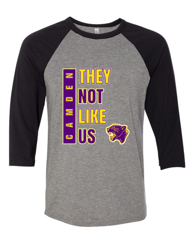 Camden Panthers They Not Like Us #1 Women's Baseball T-Shirt