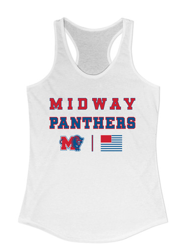 Midway Panthers M Body Script Spirit Flag Women's Tank Top
