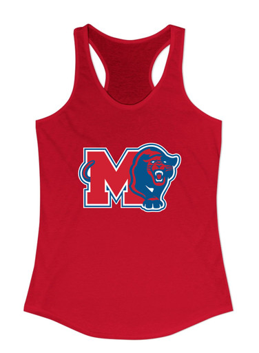 Midway Panthers M Body Script Mascot #1 Women's Tank Top