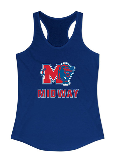 Midway Panthers M Body Script Mascot #2 Women's Tank Top