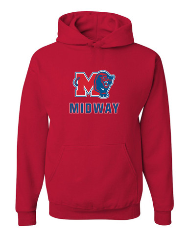 Midway Panthers M Body Script Mascot #2 Men's Premium Hoodie