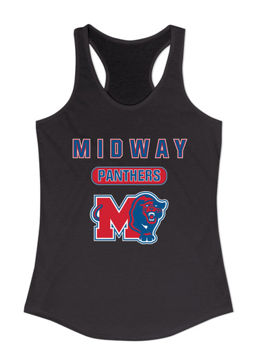 Midway Panthers M Body Script Mascot #3 Women's Tank Top
