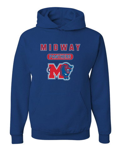Midway Panthers M Body Script Mascot #3 Men's Premium Hoodie