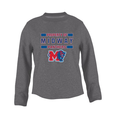 Midway Panthers M Body Script Property Of Women's Sweatshirt