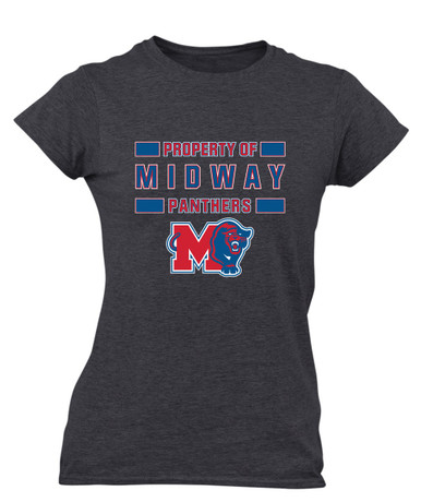 Midway Panthers M Body Script Property Of Women's SS T-Shirt