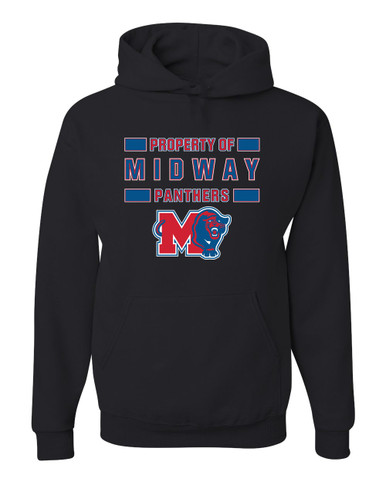 Midway Panthers M Body Script Property Of Men's Premium Hoodie