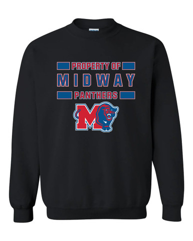 Midway Panthers M Body Script Property Of Men's Sweatshirt
