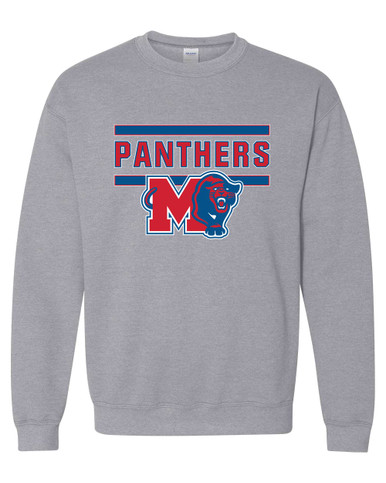 Midway Panthers M Body Script Mascot #5 Men's Sweatshirt