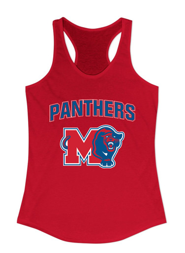 Midway Panthers M Body Script Mascot #6 Women's Tank Top