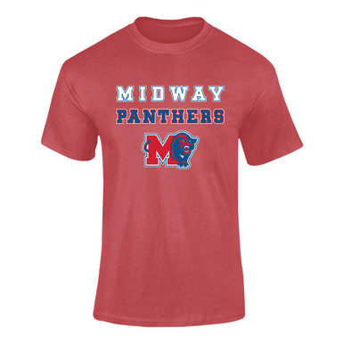 Midway Panthers M Body Script Spirit Men's SS T-Shirt