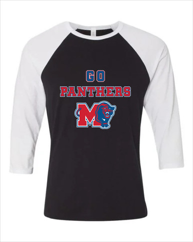Midway Panthers M Body Script Go Team Women's Baseball T-Shirt