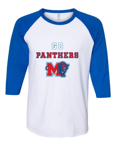 Midway Panthers M Body Script Go Team Men's Baseball T-Shirt