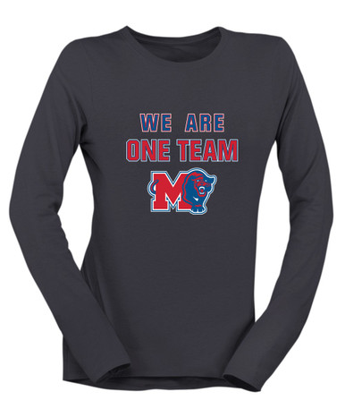 Midway Panthers M Body Script We Are One Team Women's Premium LS T-Shirt
