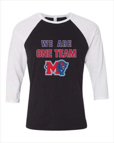 Midway Panthers M Body Script We Are One Team Men's Baseball T-Shirt